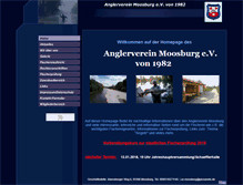 Tablet Screenshot of anglerverein-moosburg.de